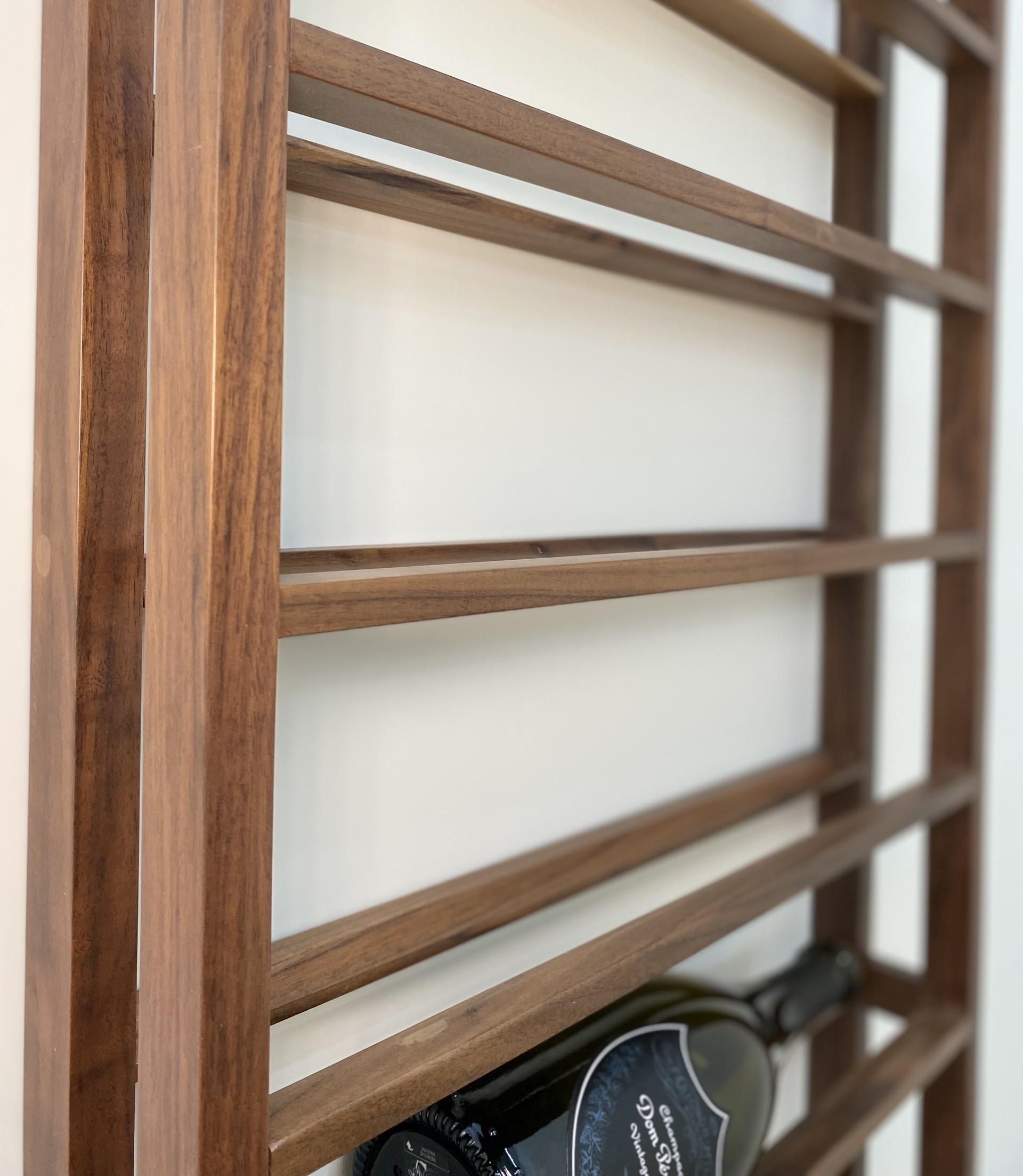 Portabottiglie in Legno Massello Black Walnut - immagine 2