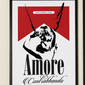 Amore di Contrabbando – Print con Cornice in Alluminio