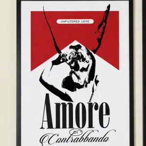Amore di Contrabbando – Print con Cornice in Alluminio